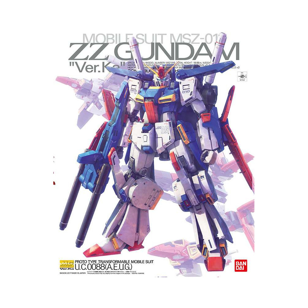 MG MSZ-010 ZZ Gundam (Ver. Ka) 1/100 Gunpla for sale in the UK