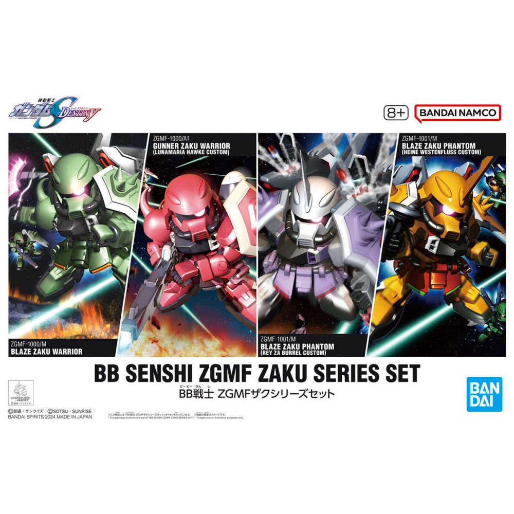 BB Senshi ZGMF Zaku Series Set Gunpla for sale in the UK