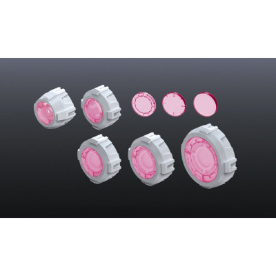 Builders Parts HD - MS Sight Lens 01 [Clear Pink] Gunpla UK Stock