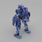 Blue robot model on a gray background