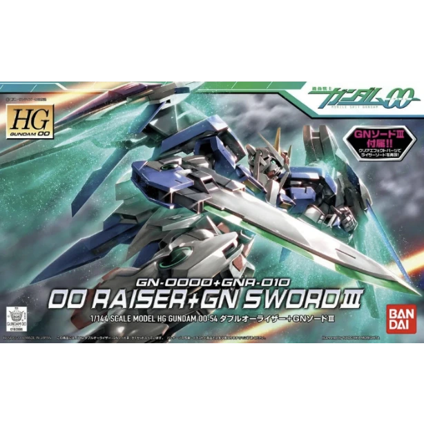 HG GN-0000 + GNR-010 00 Raiser + GN Sword III 1/144