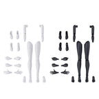 30MS Option Body Parts Arm Parts & Leg Parts [White / Black] OB-12