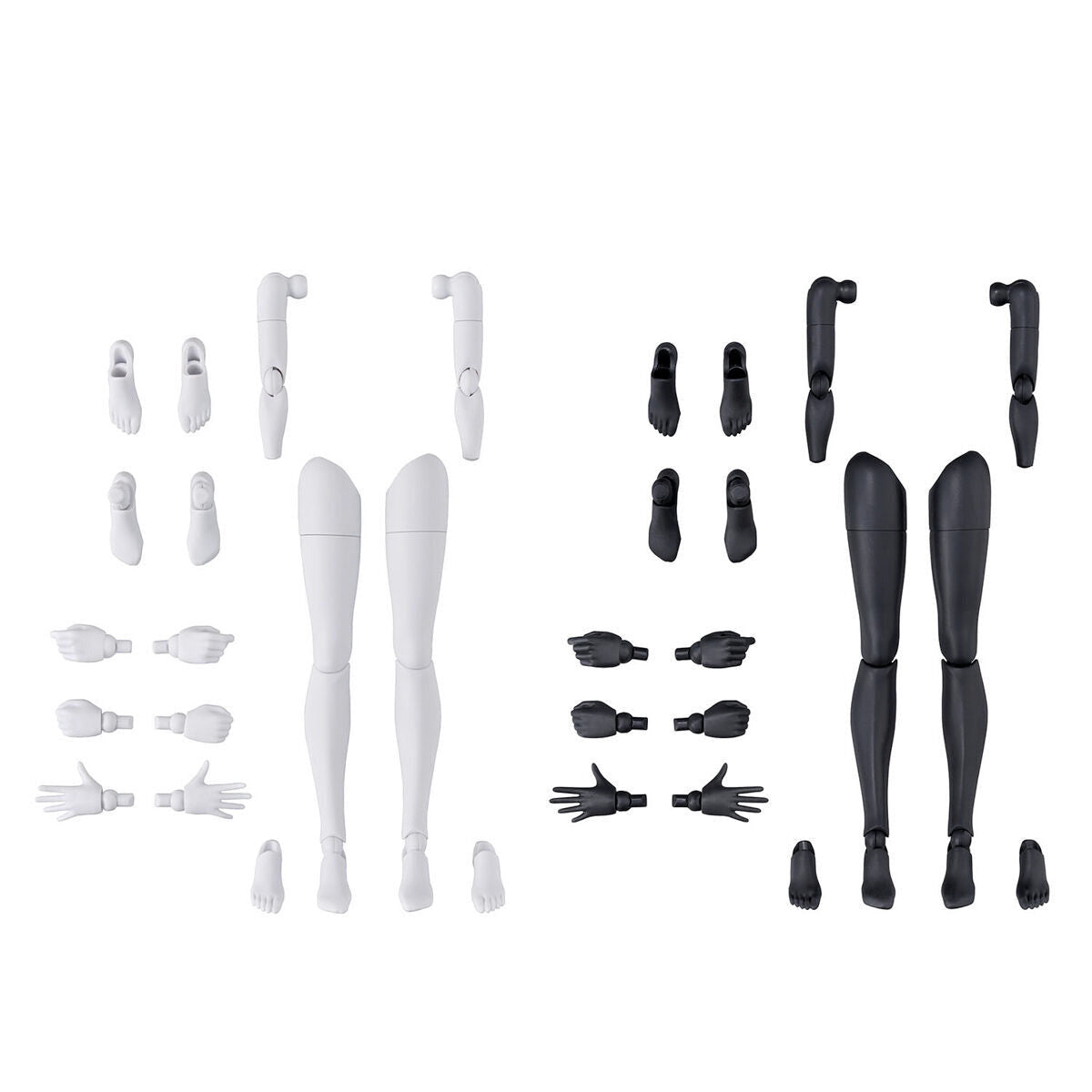 30MS Option Body Parts Arm Parts & Leg Parts [White / Black] OB-12
