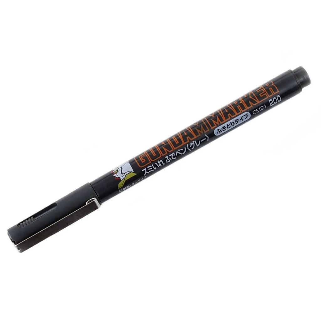 Gundam Marker GM-21 Grey Panel Liner (Brush Tip)