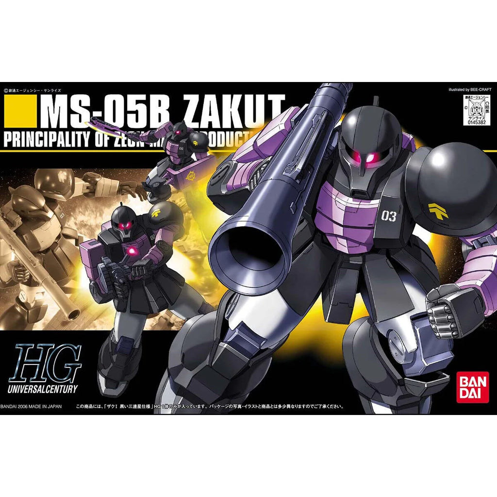 HGUC MS-05B Zaku I Black Tri-Stars Type 1/144