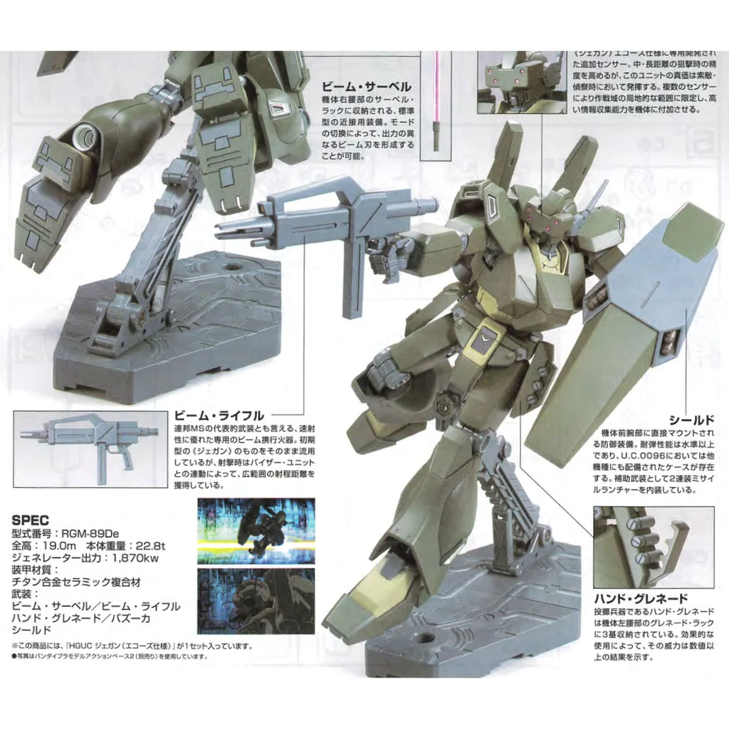 HGUC RGM-89De Jegan (ECOAS Type) 1/144