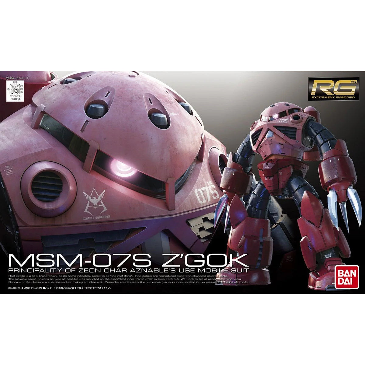 RG MSM-07S Z'Gok Char Custom 1/144
